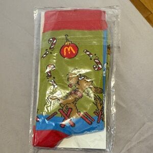 Festive Grinch and Max Mcdonalds collaboration Socks - Red and Green